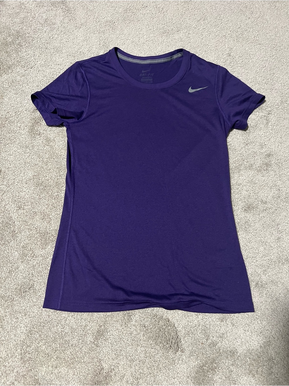 Nike Purple Short-Sleeve Dri-FIT Athletic Tee